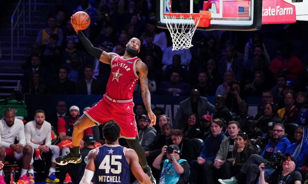 Lebron em ação pelo NBA All-Stars