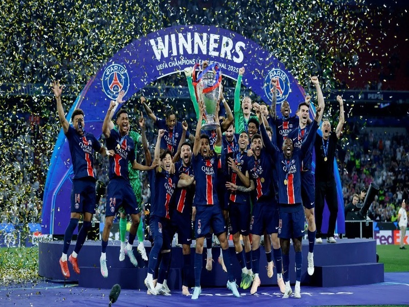 PSG campeão da Liga dos Campeões - Reprodução: Yandex