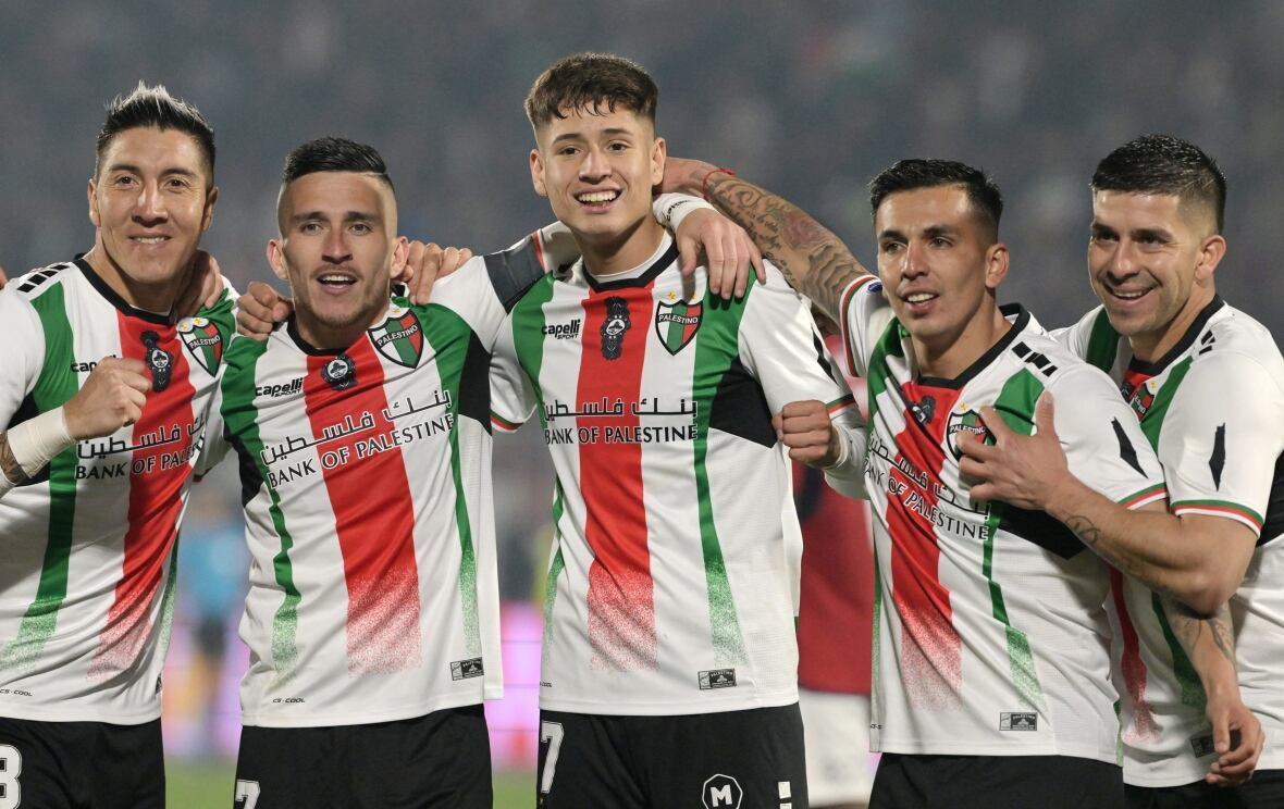 Jogadores do Palestino em ação
