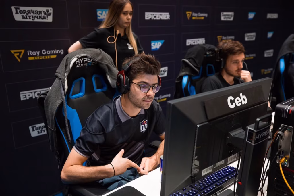 Player de eSports em ação